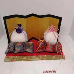 羊毛ひな人形(ポメラニアン) 3枚目の画像