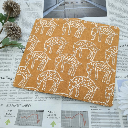 ブラウン羊柄 weeks手帳カバーケース ミナペルホネン その他雑貨