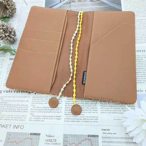 ブラウン羊柄 weeks手帳カバーケース ミナペルホネン その他雑貨