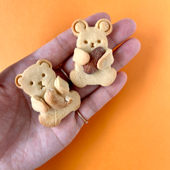 【クッキー型】ネズミ　抱っこクッキー　バレンタイン 2枚目の画像