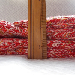 23～24㎝くらいの方用 厚手の手編み靴下 ウール100％ 毛糸を約215グラム使用した分厚い靴下（57） 7枚目の画像