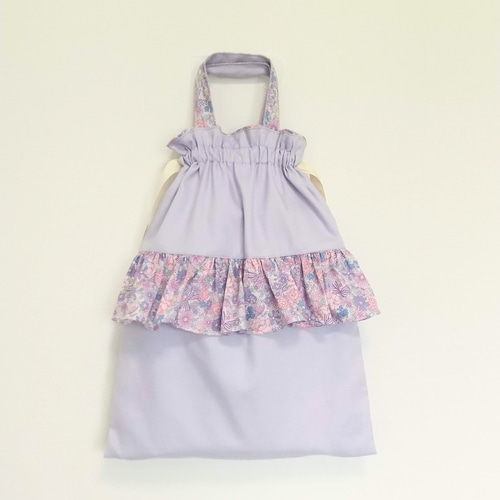 お名前刺繍可能♡セット割☆入園・入学3点セット＊パープルの花