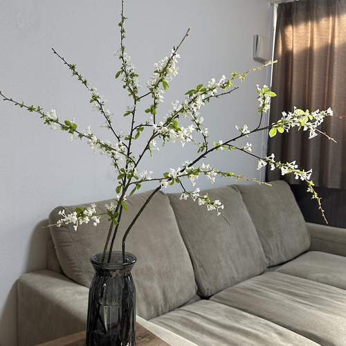送料込み] ユキヤナギ 枝 3本 フェイクグリーン 人工観葉植物 造花