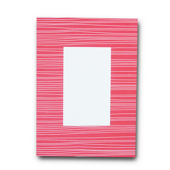 バレンタインカード　「オートグラフ」　10　ピンクの ハート　autov-10 4枚目の画像