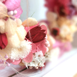 【受注製作商品】幸せ色を贈るフレームリースアレンジ 6枚目の画像