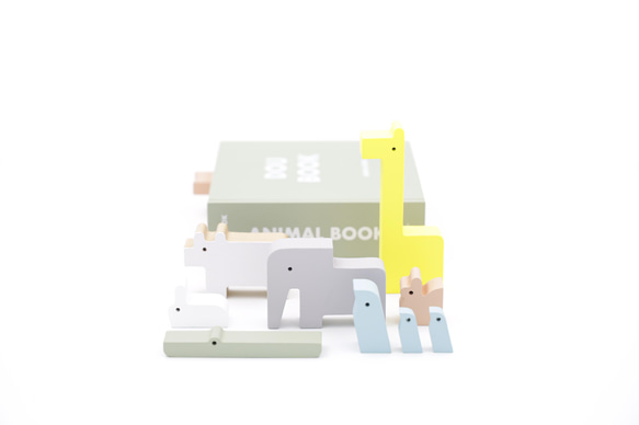 木のおもちゃdou? 【DOU BOOK】ANIMAL BOOK(どうぶつパズル） 6枚目の画像