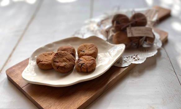 【低糖質&卵・乳・グルテンフリー】チョコチップクッキー 4枚目の画像