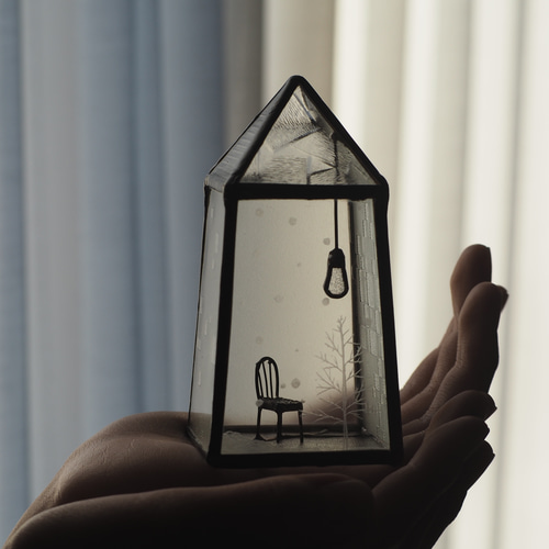 冬room」-① ステンドグラス オブジェ 立体・オブジェ tomori. 通販