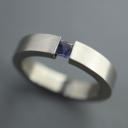 アイオライトリング シルバー925 SILVER 14.5号 天然石アクセサリー