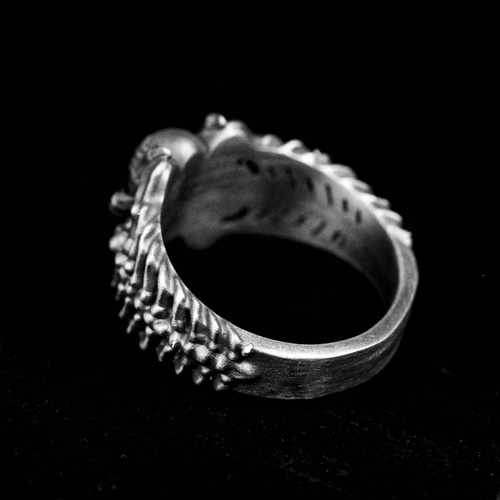 925 スターリングシルバー スパイダー リング、ムカデの指輪、背骨 ...