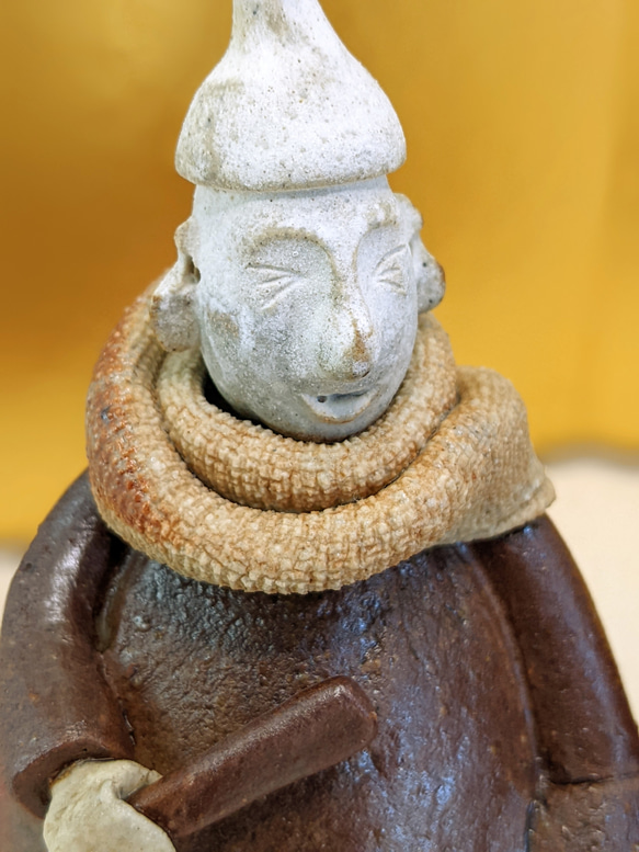 陶製変わり雛　「お笑い福の神様」　漫才雛 5枚目の画像