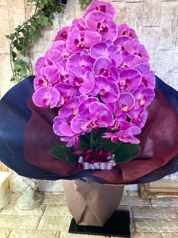 光触媒　人工観葉植物　ウォールグリーン　フェイク　フラワー　胡蝶蘭8250 3枚目の画像