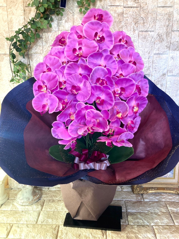 光触媒　人工観葉植物　ウォールグリーン　フェイク　フラワー　胡蝶蘭8250 2枚目の画像