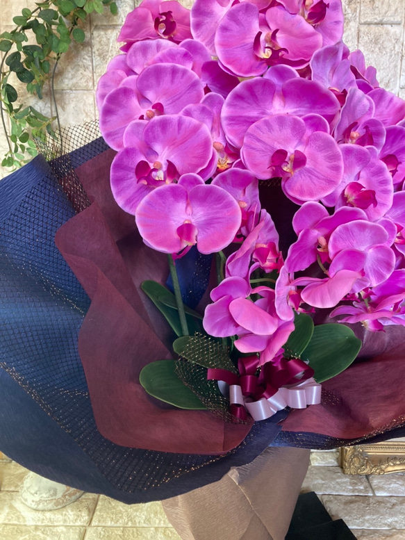 光触媒　人工観葉植物　ウォールグリーン　フェイク　フラワー　胡蝶蘭8250 5枚目の画像