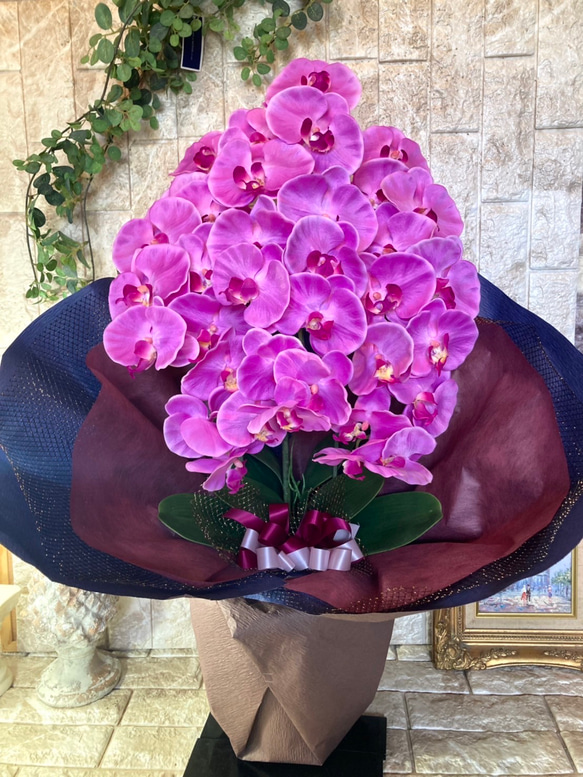 光触媒　人工観葉植物　ウォールグリーン　フェイク　フラワー　胡蝶蘭8250 8枚目の画像