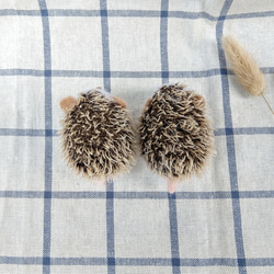 羊毛氈 動物 寵物 刺蝟 小物 鑰匙圈 匙扣 鎖匙 禮物 紀念 第14張的照片
