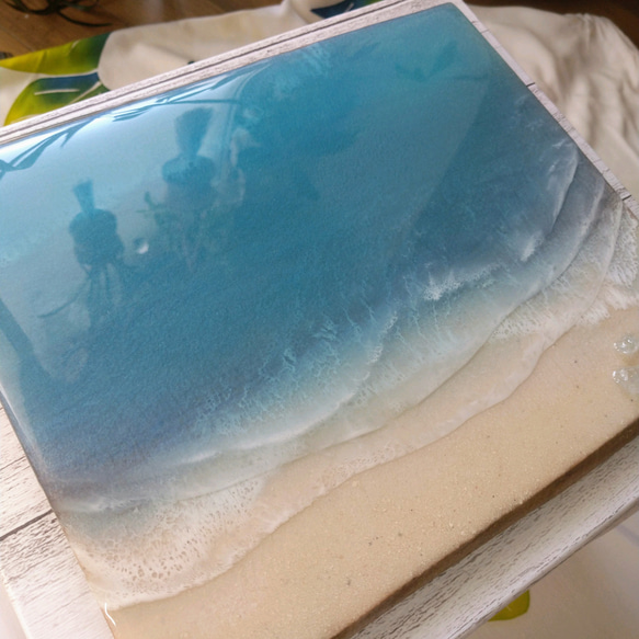 『okinawaの海を感じる』朱利桜 beachレジンアート 3枚目の画像