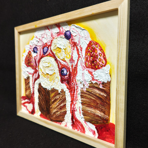 油絵 油彩 絵画 アートパネル【小倉トースト】