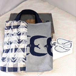 春色ミナペルホネントート【runrunrun/nevy】ランランランネイビー