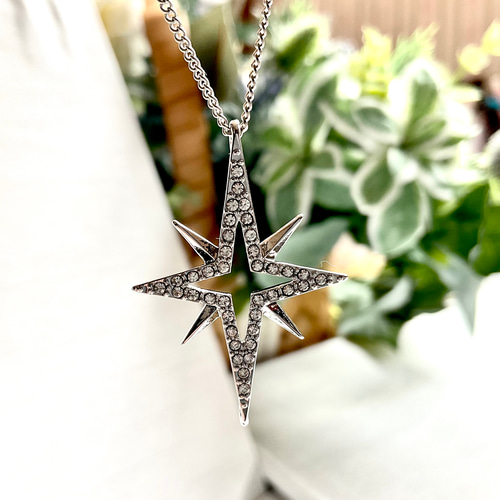 ロングスター ロングネックレス シルバー ネックレス・ペンダント  