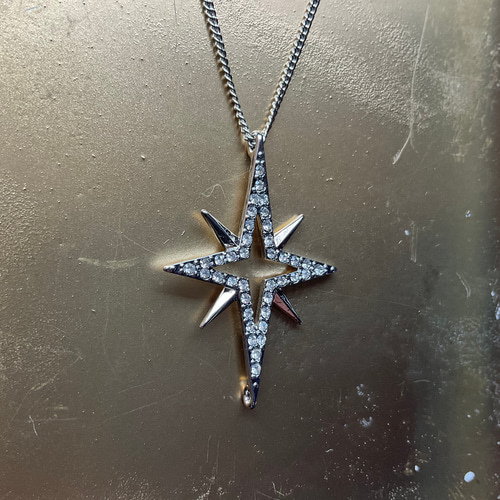 ロングスター ロングネックレス シルバー ネックレス・ペンダント  