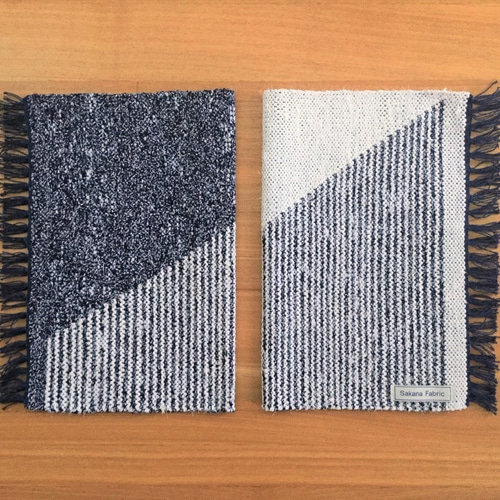 ほっこり裂織りランチョンマットとコースター