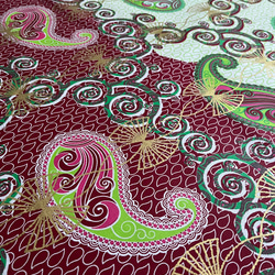 WOODIN アフリカ プリント生地 コットン 「魅了 attraction 」 1枚目の画像