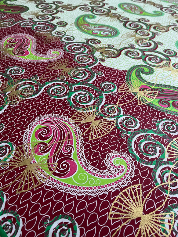 WOODIN アフリカ プリント生地 コットン 「魅了 attraction 」 1枚目の画像