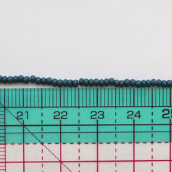 チェコ シードビーズ(11/0) フォレストグリーン #PE05-F.GR / オートクチュール刺繍糸通しビーズ 3枚目の画像