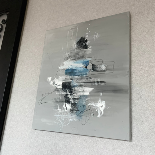 Amazon.co.jp: 現代アート 53×45.5㎝ 大きめ モダン アート
