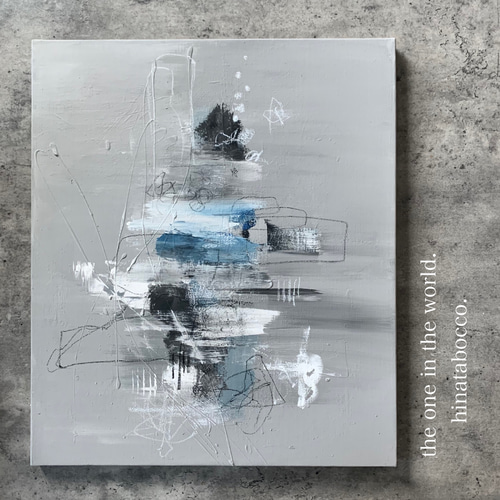 現代アート53×45.5㎝花モダンアートパネルインテリア抽象画