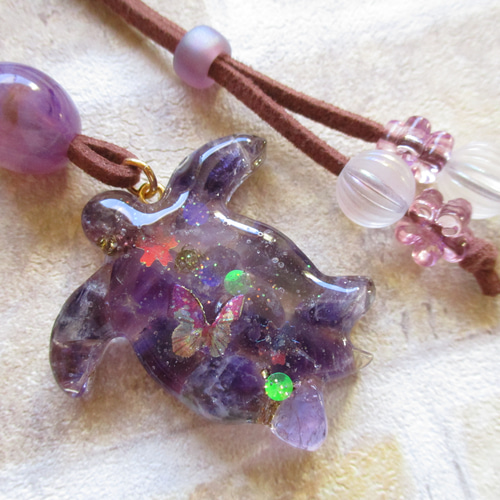 アメジスト亀さん✨️オルゴナイト