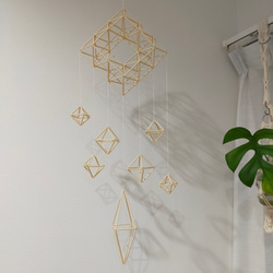 ストローヒンメリ ブラック ☆ミニ2点セット☆ モビール ✫tamama