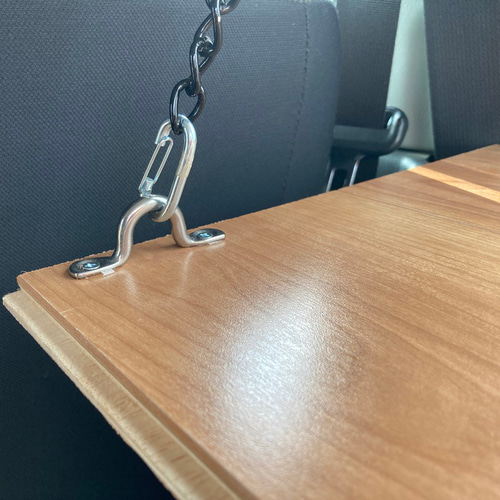 ジムニーjb23 サイドテーブル】ベテラン大工作 取り外し・高さ調整可能