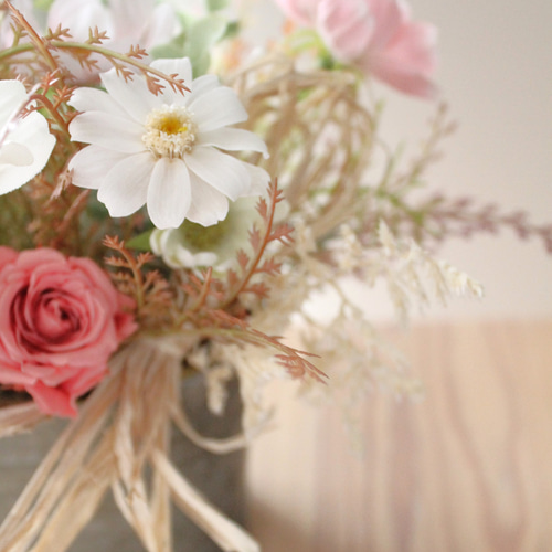 プリザーブド＆アーティフィシャルフラワー】アンティークピンクの