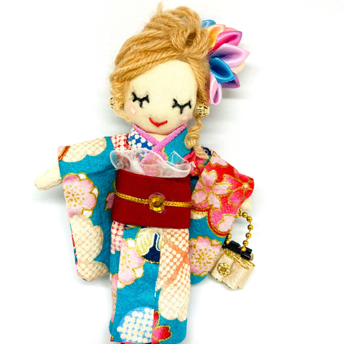 ドールチャーム バッグチャーム ハンドメイド 人形 （ドール