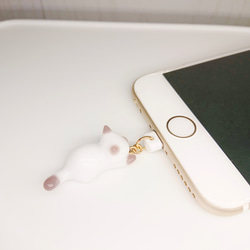 iPhone充電口ジャック 【シャム猫】 2枚目の画像