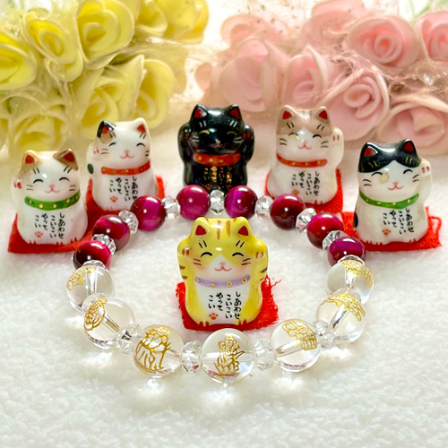 天然石　ペア七福神ブレスレット bl1421_01.jpg