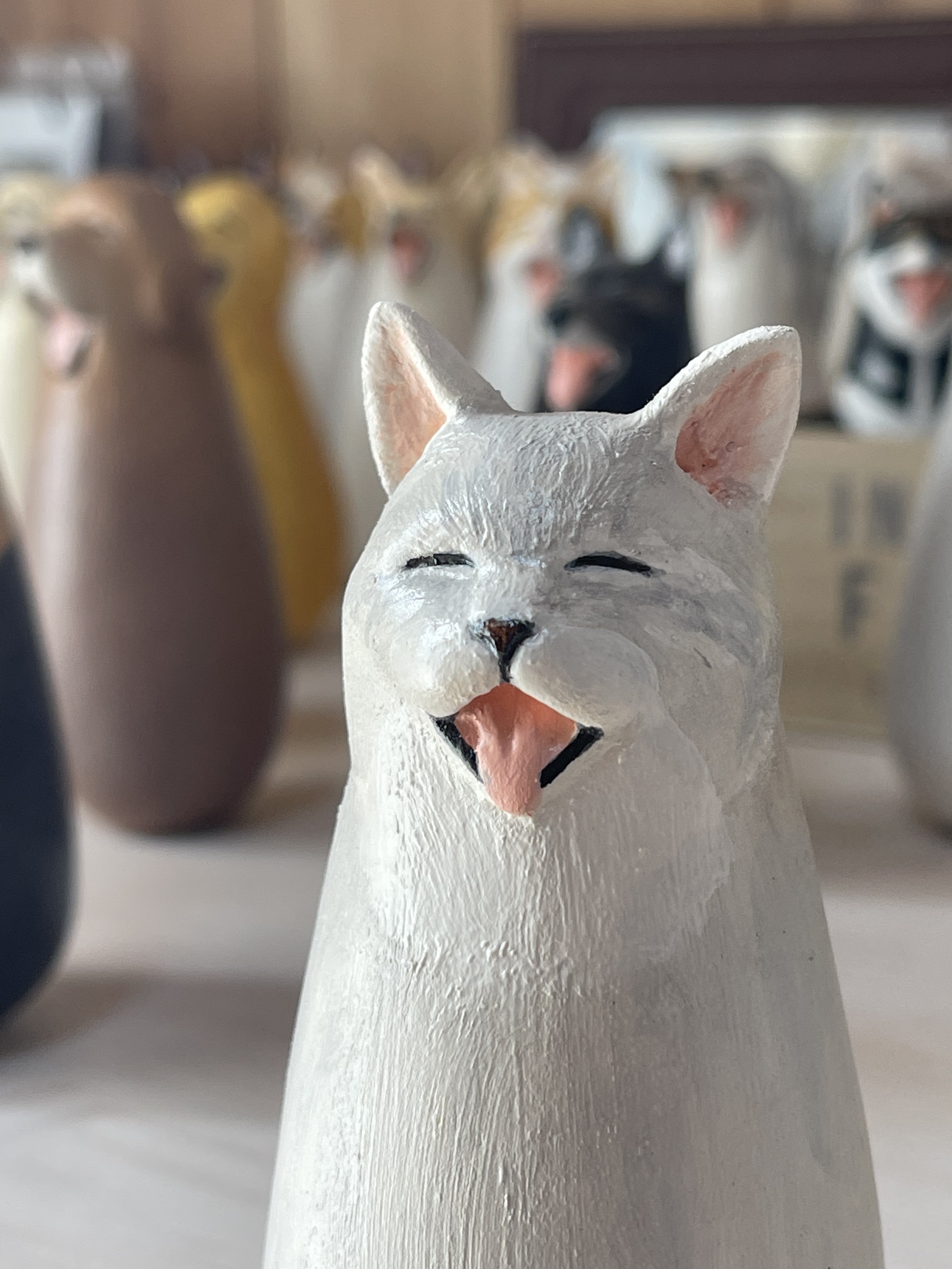 猫小法師　福君　ネコのオブジェ　ソーシャルグッド　ラガマフィン