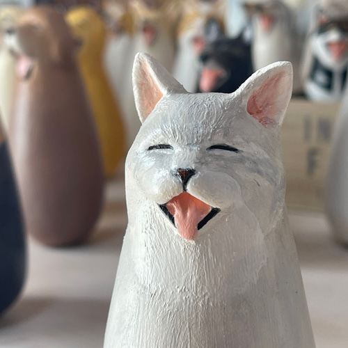 猫小法師 福君 ネコのオブジェ ソーシャルグッド ラガマフィン 立体 