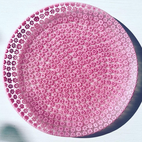 ベネチアングラスのお皿　大 ベネチアングラスのお皿大