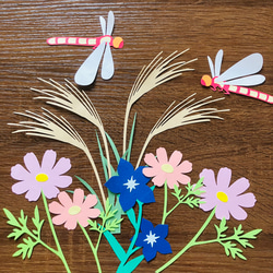 ボッセ　壁飾り(花婿) 一輪の燕子花で危険に遊ぶ。 真壁 弘典 『形式になずめばいけばなの