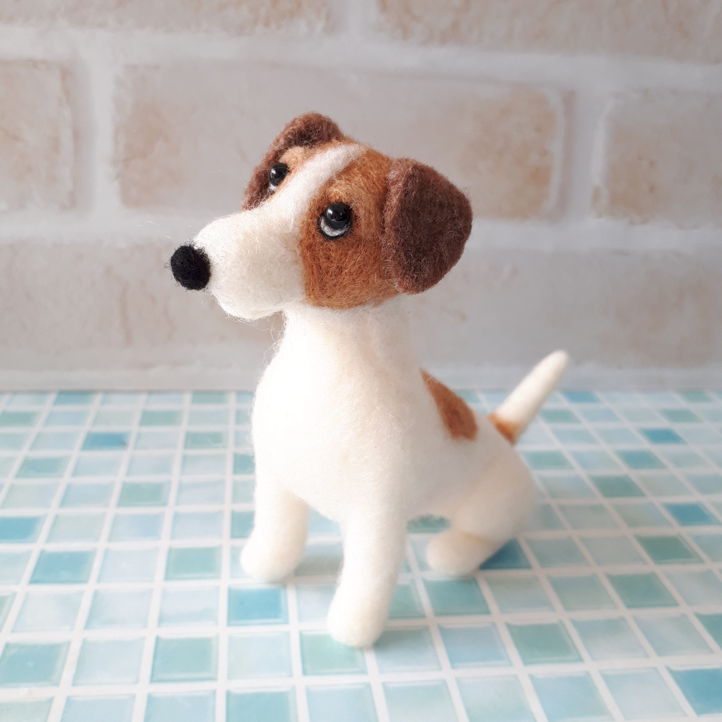 羊毛フェルト　ジャックラッセルテリア ジャック・ラッセル・テリア＊羊毛フェルト＊ | iichi 日々の