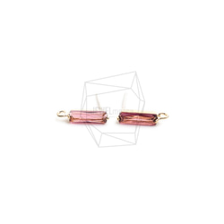 ERG-2294-G【2個入り】スクエアガラスピアス,Square Glass Post Earring 1枚目の画像