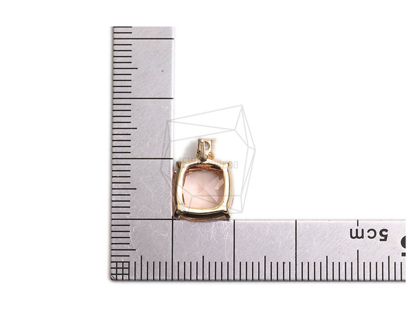 ERG-2299-G【2個入り】スクエアガラスピアス,Square Glass Post Earring 5枚目の画像