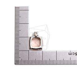 ERG-2299-R【2個入り】スクエアガラスピアス,Square Glass Post Earring 5枚目の画像