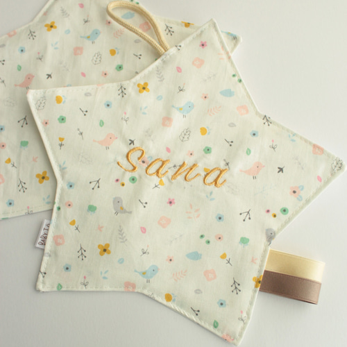 小鳥)赤ちゃんが泣き止む☆カシャカシャパリパリ布おもちゃ☆知育玩具