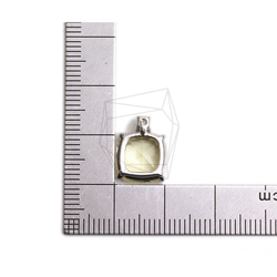 ERG-2300-R [2 件] 方形玻璃耳環，方形玻璃耳環 第5張的照片