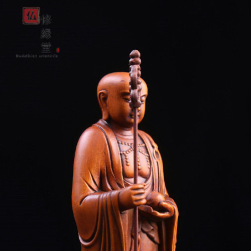 極上品 木彫仏像 地蔵菩薩立像 柘植材 仏教工芸 彫刻 仏師で 極上品 木彫仏像 地蔵菩薩立像 柘植材 仏教工芸 彫刻 仏師で