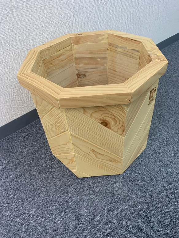プラントボックス L 八角形 11号 観葉植物 植木鉢 プランター 木 ウッド 木製 おしゃれ ガーデニング 3枚目の画像